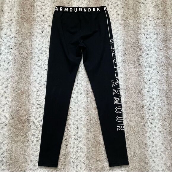 Under Armour Pants - [S] Under Armour Classic Black & White Rubber Graphic Legging Soft & Fitted